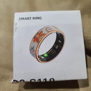 Stylish Enamel Smart Health Ring - Track Heart Rate, Sleep, and Activity Trends